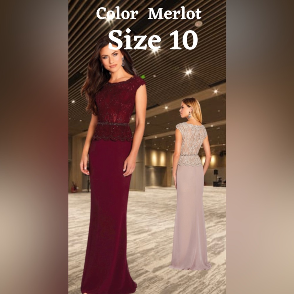 Cameron Blake by Mon Cheri NWT available in Merlot color only!